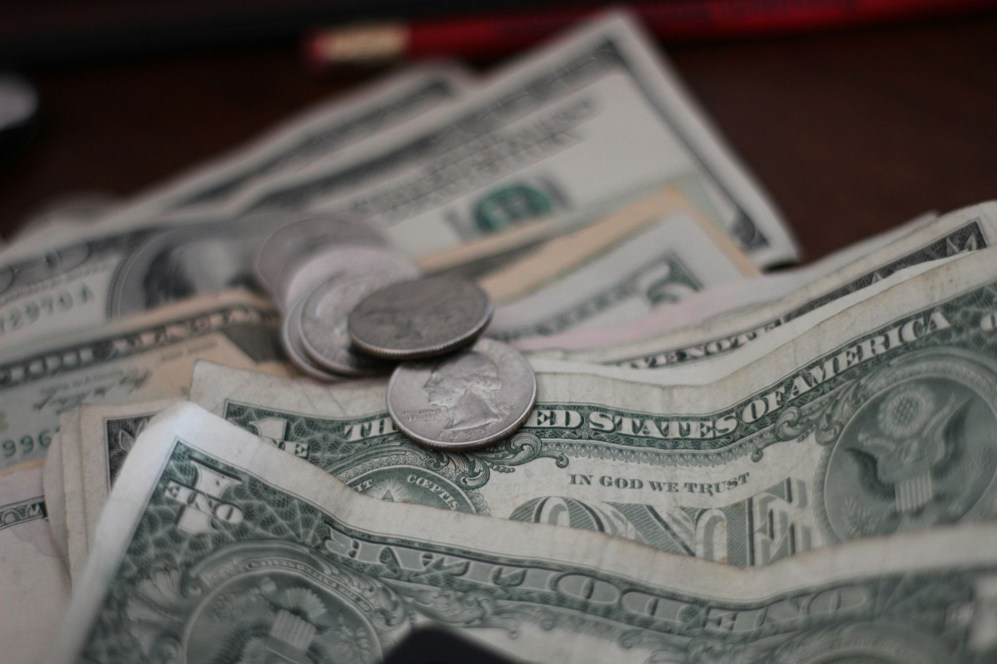 Dollars and coins