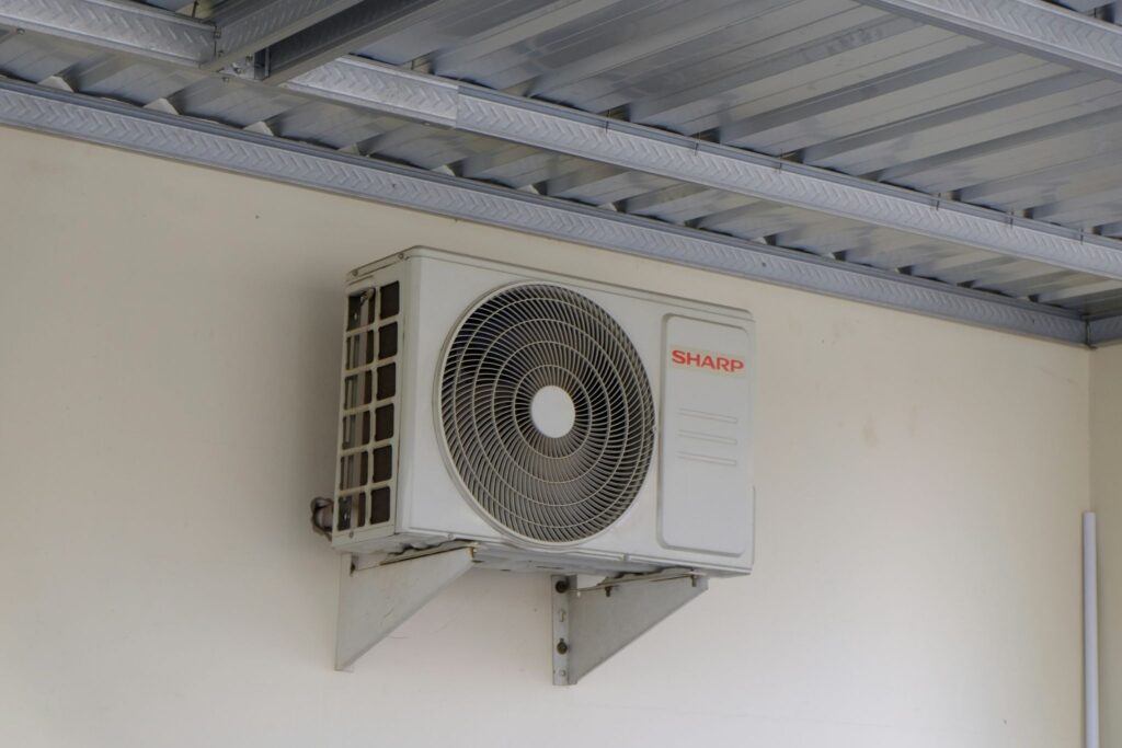 ac unit on wall